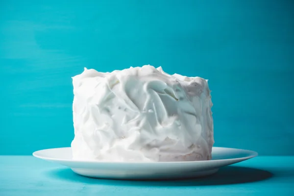 Άσπρο κέικ κρεμώδη — Φωτογραφία Αρχείου