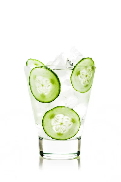 Drink with cucumber — Stock Photo, Image