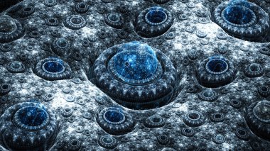 Egzotik gezegenlerin manzara.