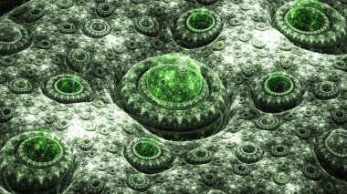 Egzotik gezegenlerin manzara.