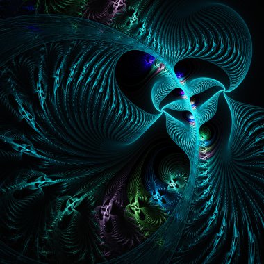 sonsuz renkli sarmal.