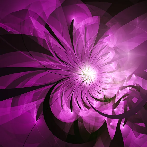 Petals Exotic Flower Illustration Sacred Geometry Mysterious Psychedelic Relaxation Pattern — Stock Photo, Image