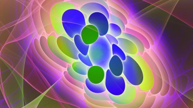 Egzotik çiçek. Virüs mikroskop altında.