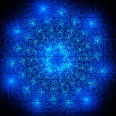 Renkli havai fişekler. Placer parlayan yıldızlar.