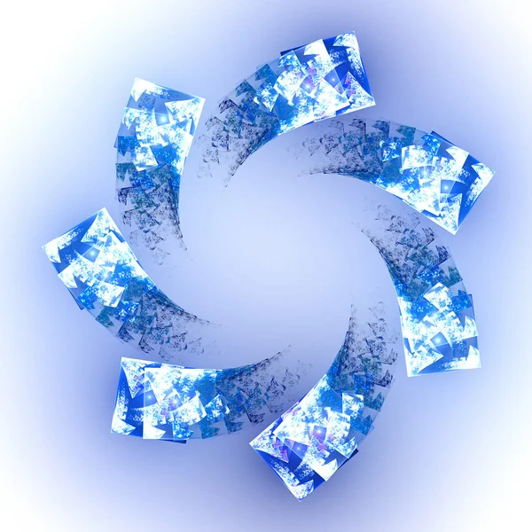 Flerfärgade roterande spiral. — Stockfoto