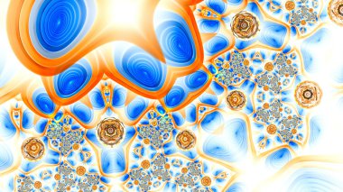 Egzotik desen. Dünya dışı yaşam formları.