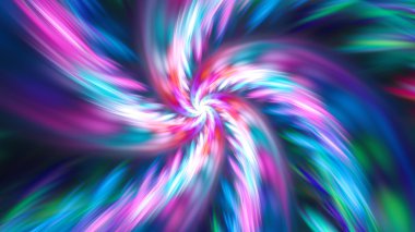Egzotik çiçek. Dans parlak spiral.