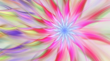 Egzotik çiçek. Dans parlak spiral.