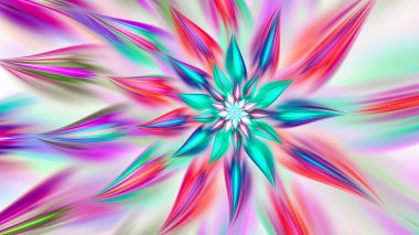 Egzotik çiçek. Dans parlak spiral.