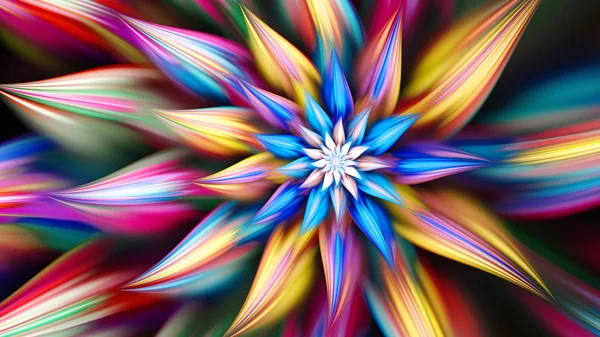 Egzotik çiçek. Dans parlak spiral.