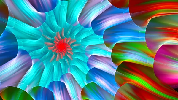 Vitralii luminoase colorate cu spirale . — Fotografie, imagine de stoc