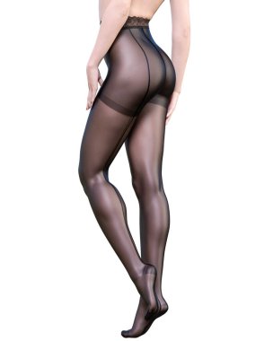 Güzel, uzun ince, seksi kadın bacakları siyah naylon külotlu çorap. Özel iç çamaşırı koleksiyonu. Kışkırtıcı, özgürleştirilmiş 3D pozlar. Kavramsal moda sanatı..