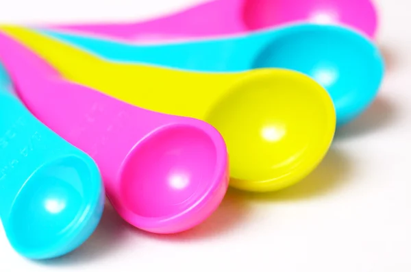 Multicolored measuring spoons. — Stock Photo, Image