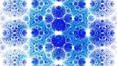 Exotic pattern in the form of crescents.