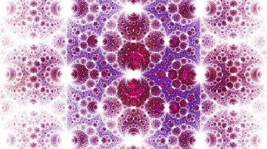 Exotic pattern in the form of crescents.
