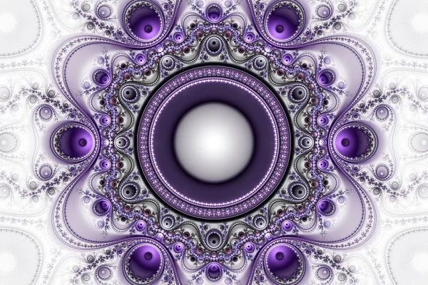 Daireler ve dalgalı eğrileri ile egzotik çok renkli desenler.