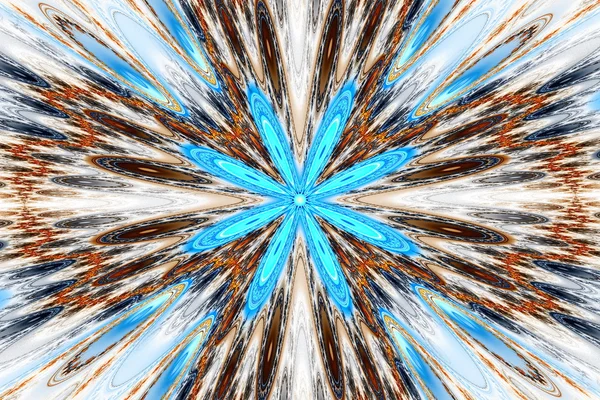 Işık ışınları yayılan egzotik çiçekler.