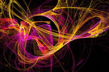 Renkli duman demetleri.