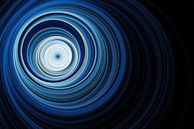 Sonsuz tünel. Radyo dalgaları. Farklı ripples.