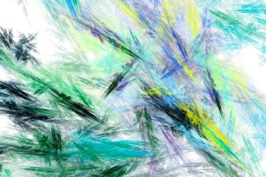 Renkli demet kıvılcım. Cam üzerinde olağandışı kar desenleri.