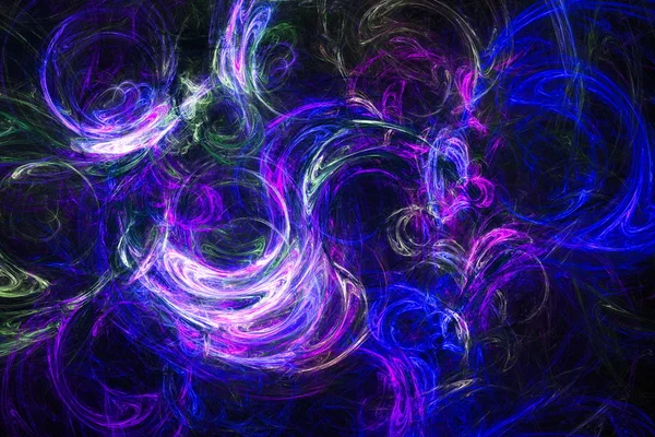 Clubs Colored Smoke Stormy Sky Incredible Snowstorm Abstract Image Fractal — Stock Photo, Image