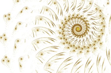 Endless spiral snail. Alien unusual pattern.