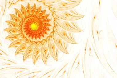 Egzotik çiçek, sarmal içine Infinity döne döne.