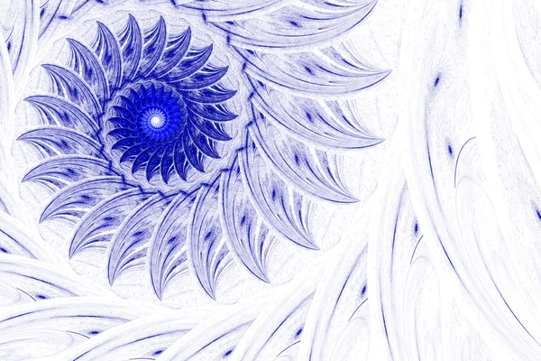 Exotisk blomma, virvlande spiral i oändlighet. — Stockfoto