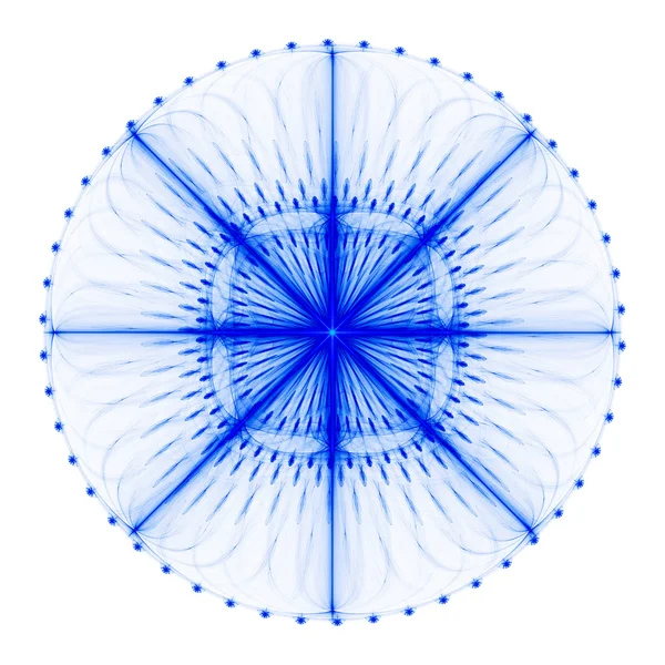 Кабалістичний візерунок у вигляді кола з променями, що випромінюються від центру . — стокове фото
