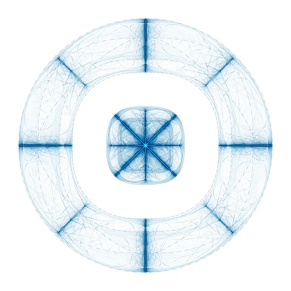 Cabalistic patroon in de vorm van de cirkel met stralen straalt vanuit het midden. — Stockfoto