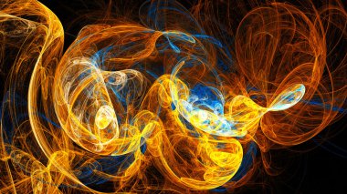 Colored smoke. Spiral Nebula space.