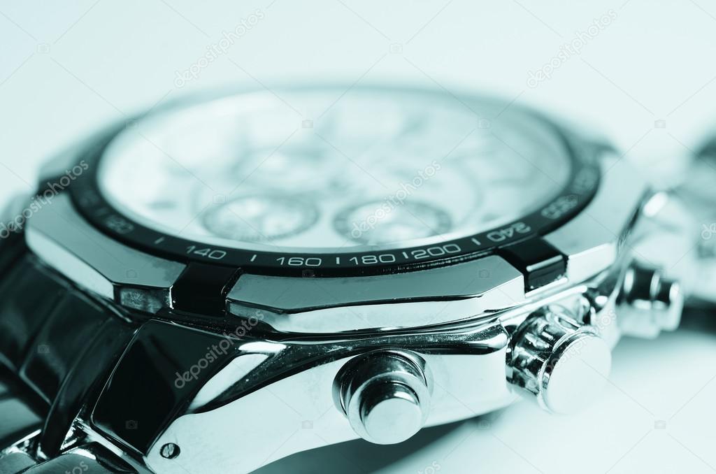 Nickel-plated watch.