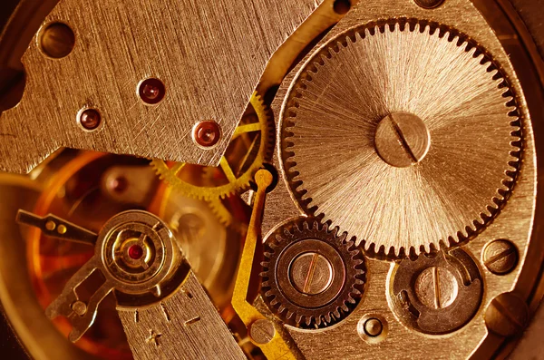 Engrenagens relógios mecânicos antigos . — Fotografia de Stock