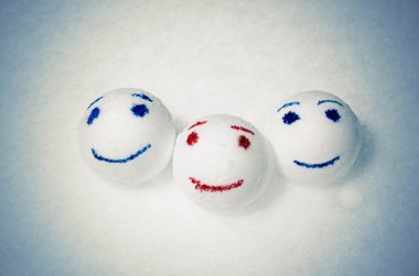 Komik bir snowballs.
