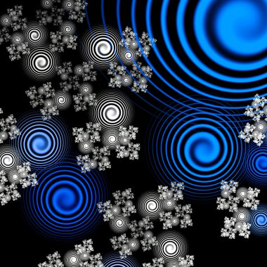 Soyut resim. Gizemli psychedelic gevşeme sarmal.