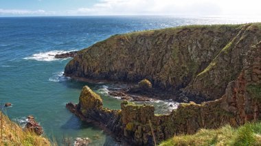 Aberdeen yakınındaki İskoç sahil