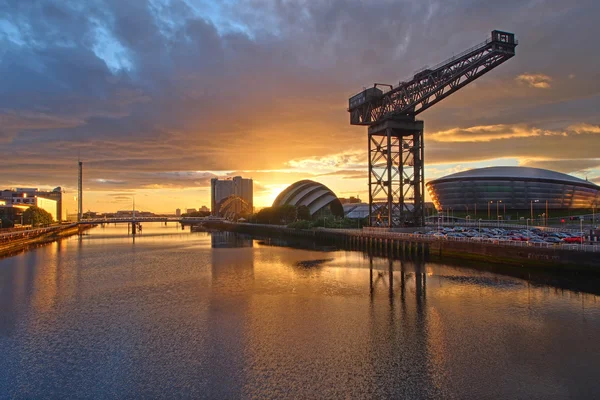 Flussklyde in Glasgow Stockbild