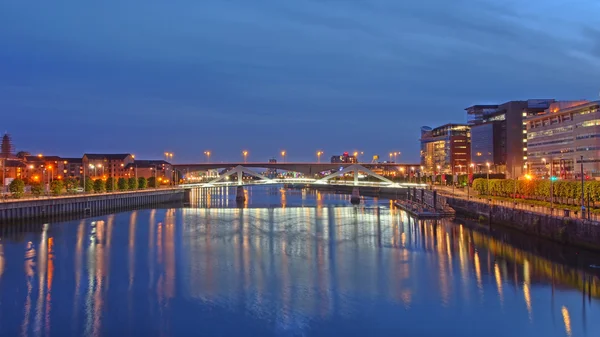 Rivier clyde in glasgow — Stockfoto