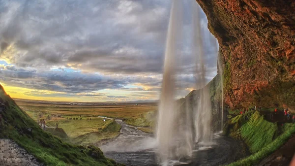 아이슬란드에 있는 Seljalandsfoss — 스톡 사진