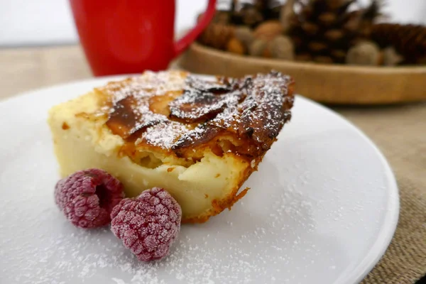 Bretonische Pudding Torte Mit Äpfeln — Stockfoto