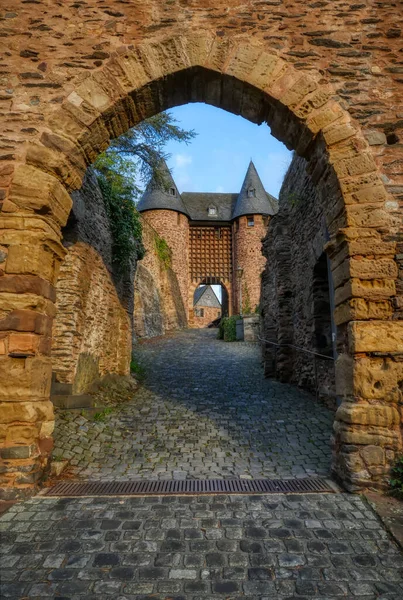 Puerta Histórica Del Castillo Heimbach Alemania — Foto de Stock