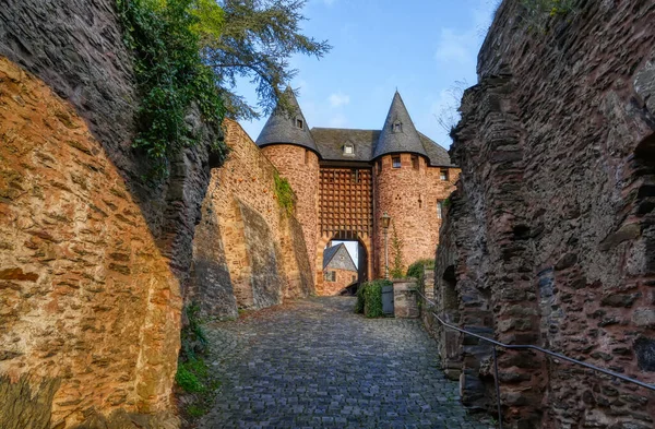 Середньовічні Ворота Замку Гаймбаху Німеччина — стокове фото