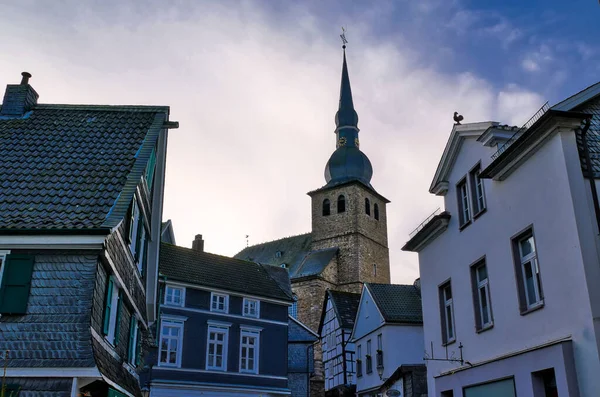 Historický Kostel Centru Velberta Langenberga — Stock fotografie