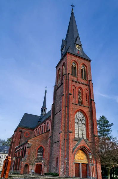 Historische Bakstenen Kerk Velbert Langenberg — Stockfoto