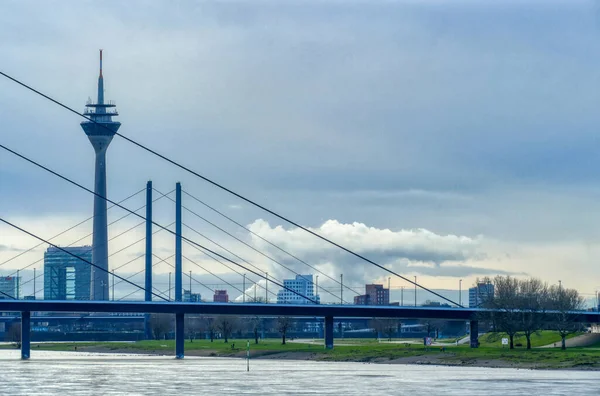 Deel Van Skyline Van Düsseldorf — Stockfoto