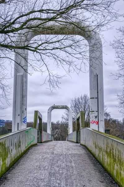 ドイツのエッセン ホルストにあるポンツーン橋 — ストック写真