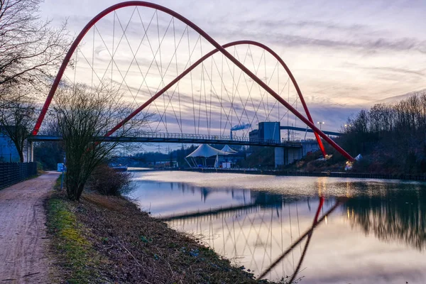 Puente Emblemático Parque Público Gelsenkirchen — Foto de Stock