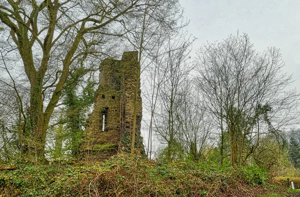 Historisk Slottsruin Vid Floden Ruhr Nära Essen — Stockfoto