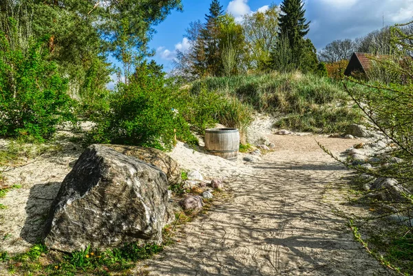 Krajobraz Wydmami Parku Dortmundzie — Zdjęcie stockowe