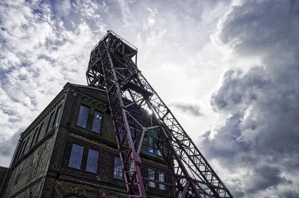 Vista Una Histórica Torre Mina Carbón Oberhausen Sterkrade — Foto de Stock